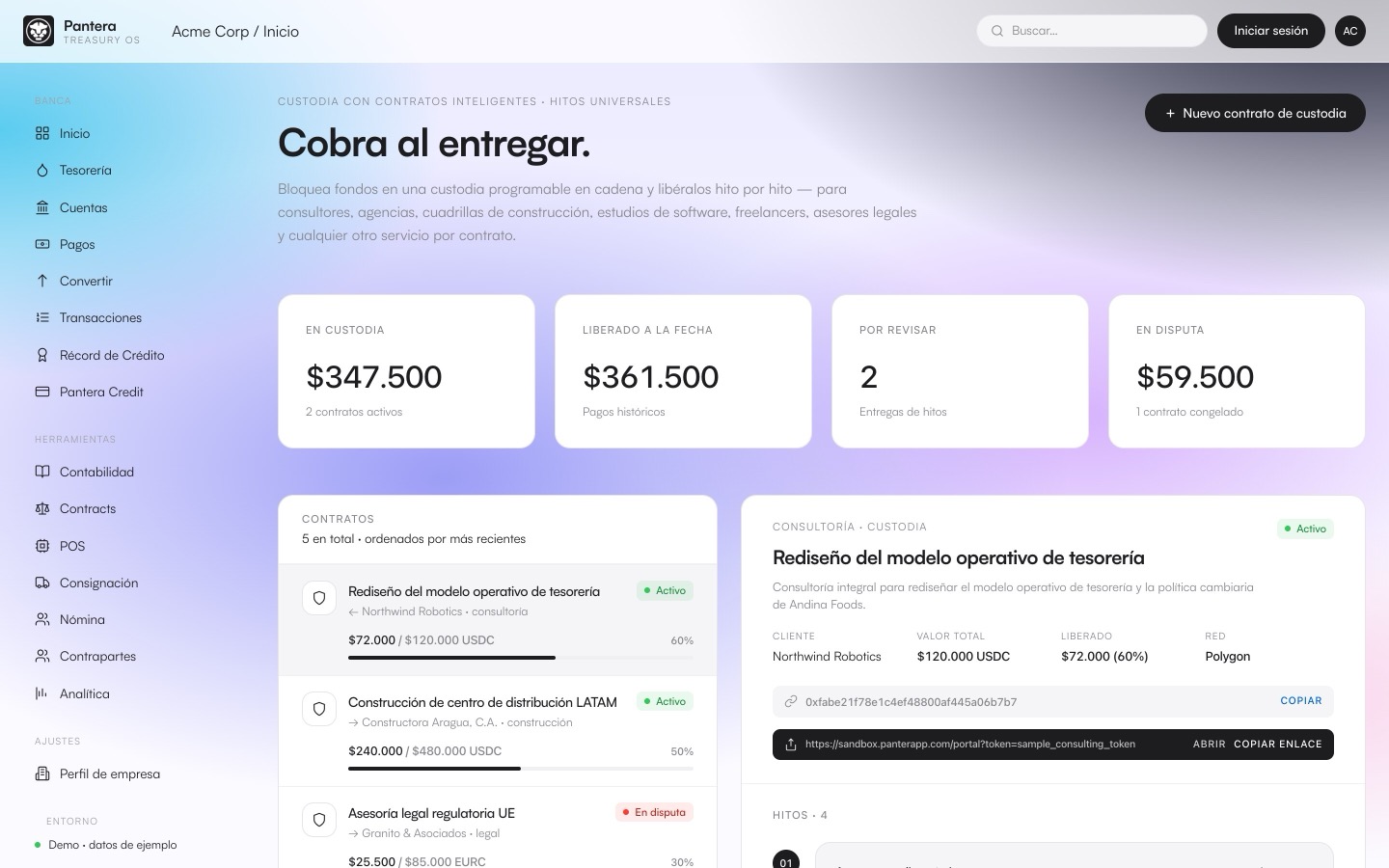 Escrow inteligente